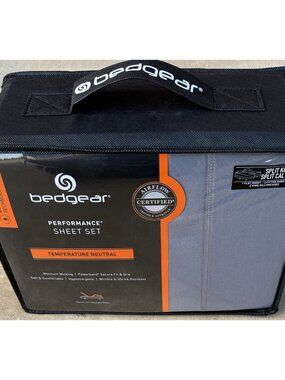 Bedgear Dri-Tec Performance Moisture Wicking Sheet Set Split King Split Cal King